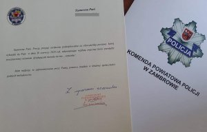 Podziękowania pracownikowi banku za postawę, czujności i udaremnienie wypłaty znacznej ilości pieniędzy oszustom działającym na tzw. ,,na wnuczka&quot;.