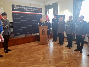 Komendant Powiatowy Policji insp. Krzysztof Sewioło